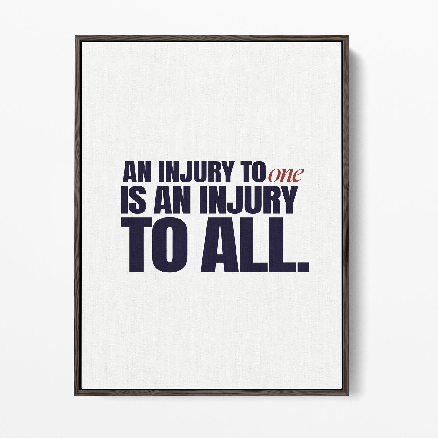 An Injury to One Is an Injury to All Canvas Portrait