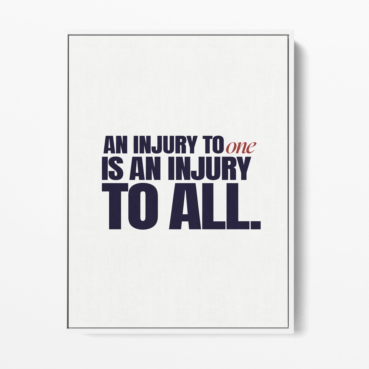 An Injury to One Is an Injury to All Canvas Portrait