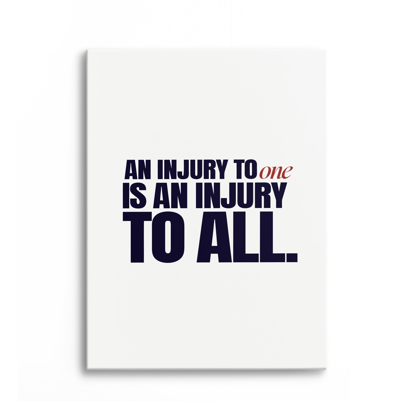 An Injury to One Is an Injury to All Canvas Portrait