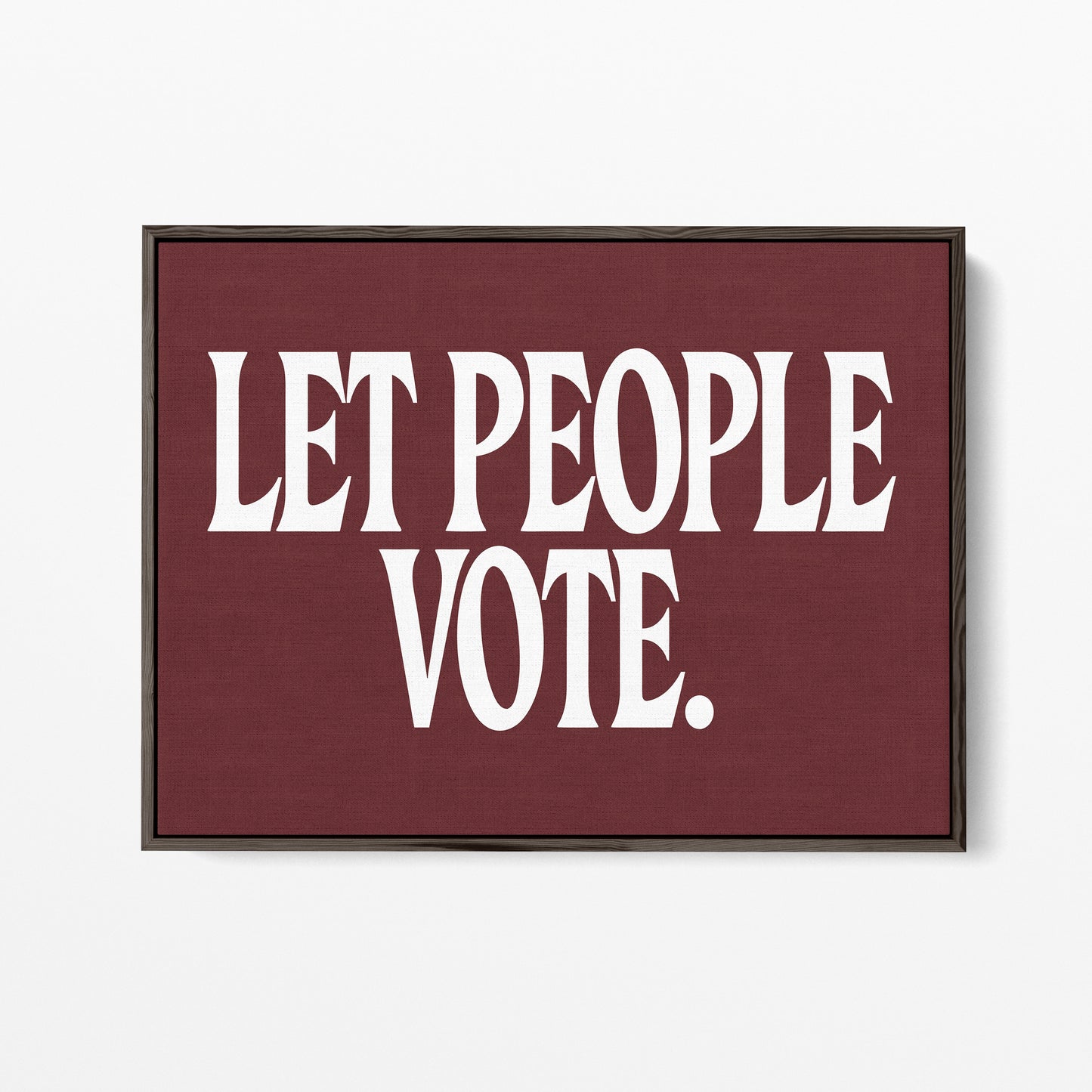 Let the People Vote Canvas Landscape