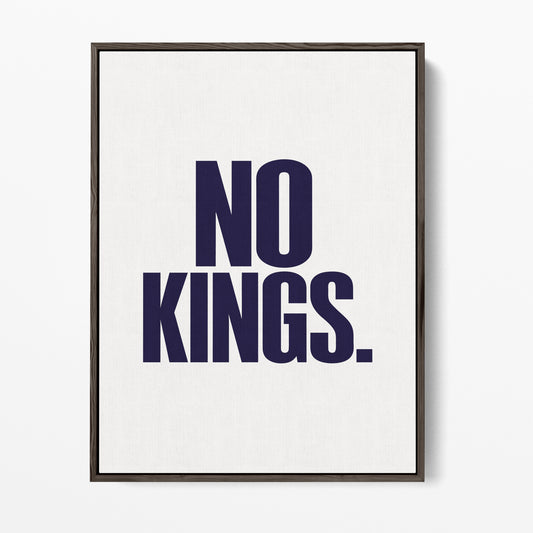 No Kings Canvas Portrait