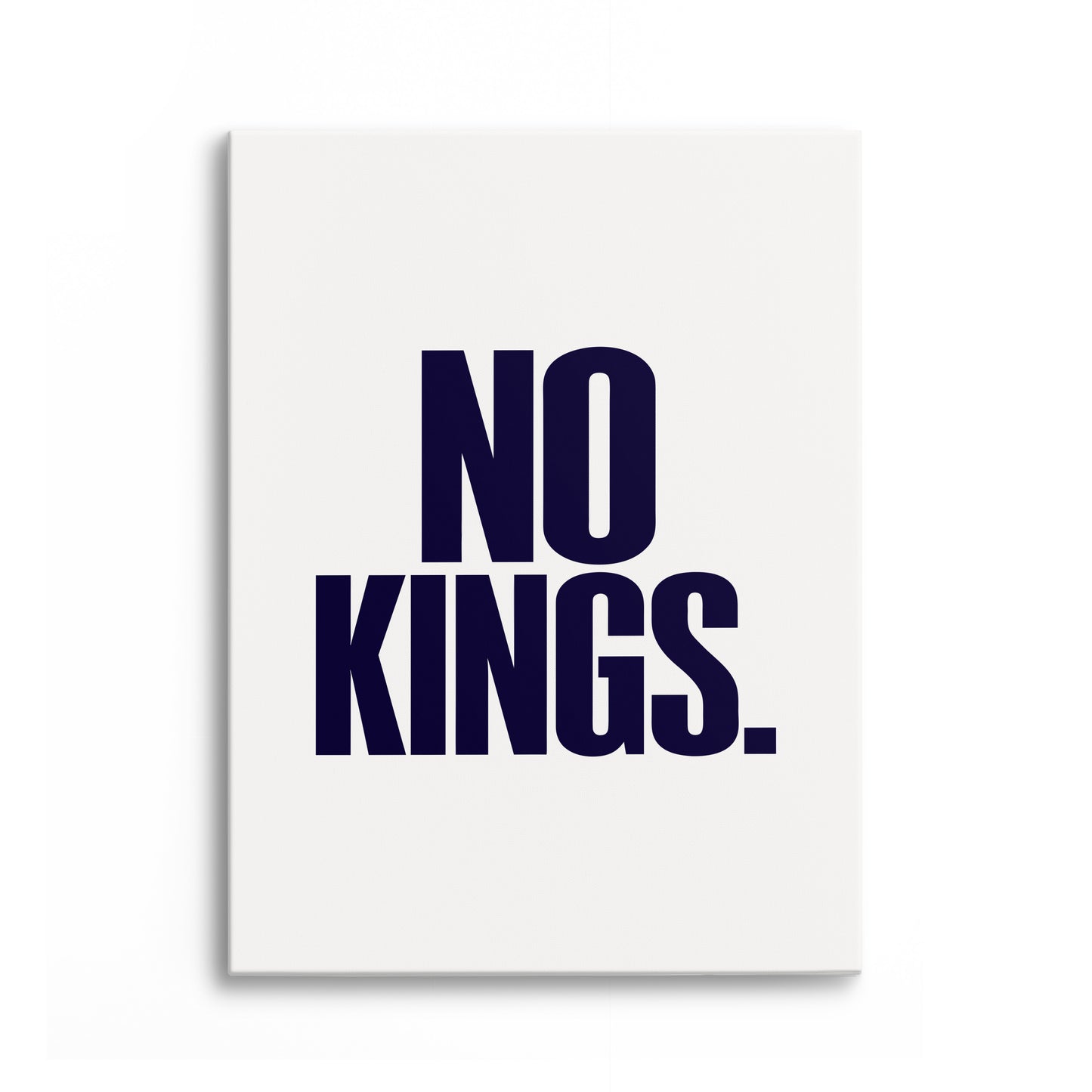 No Kings Canvas Portrait