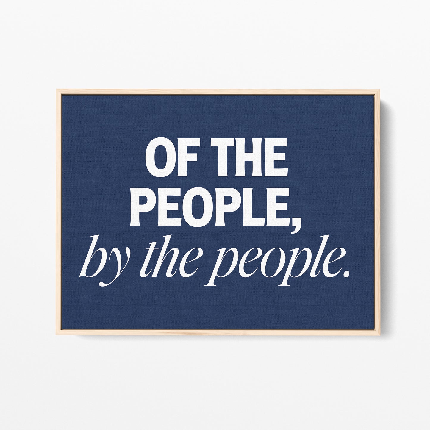 Of the People Canvas Landscape