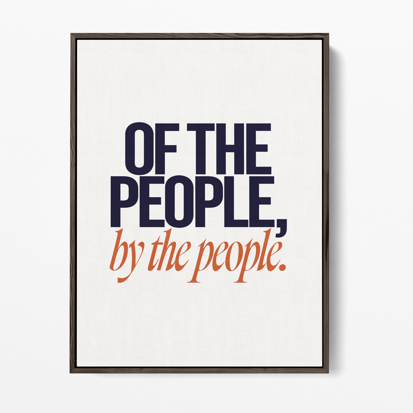 Of the People Canvas Portrait