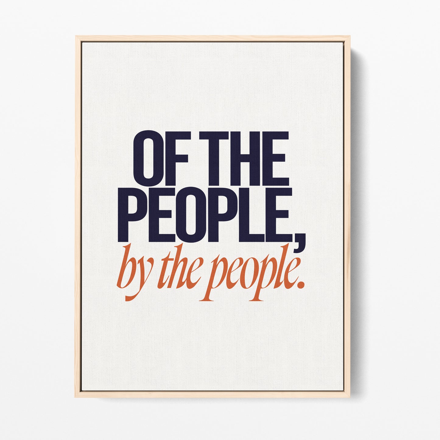 Of the People Canvas Portrait