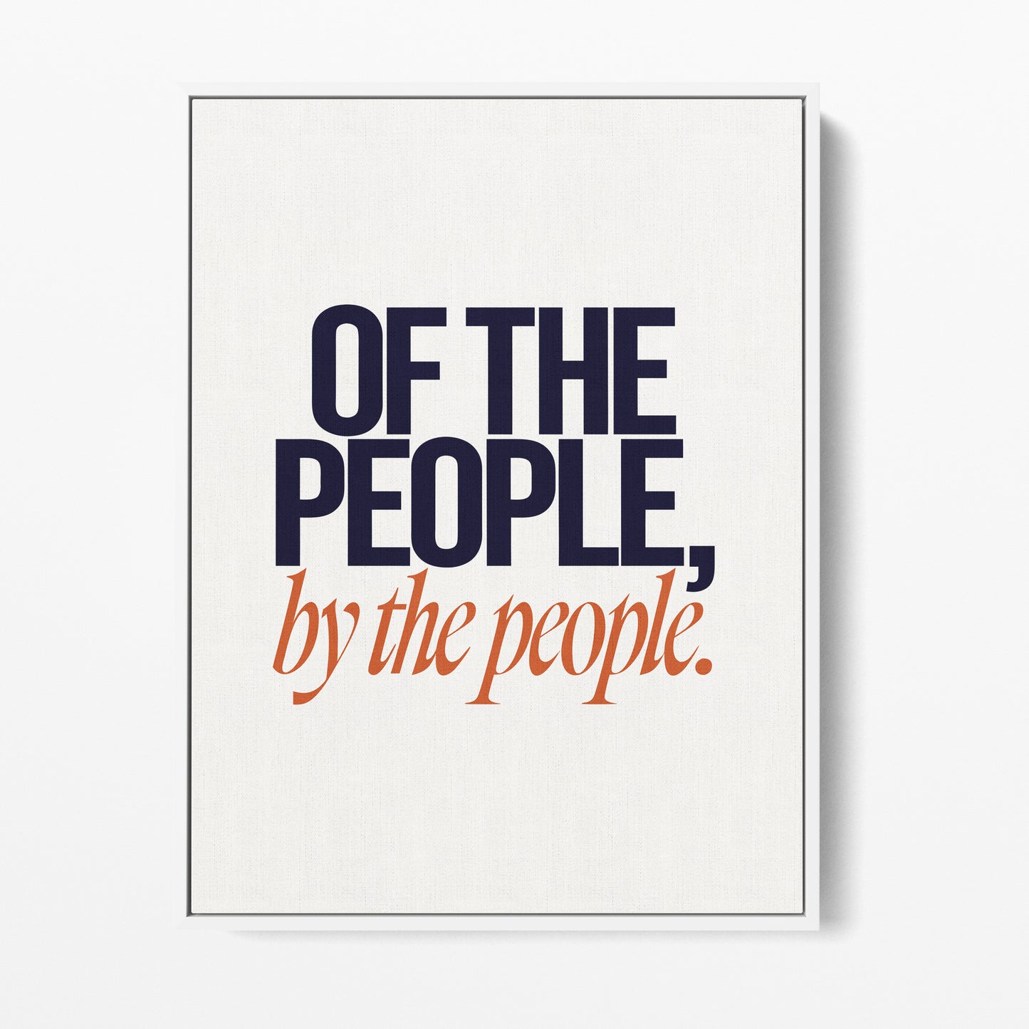 Of the People Canvas Portrait