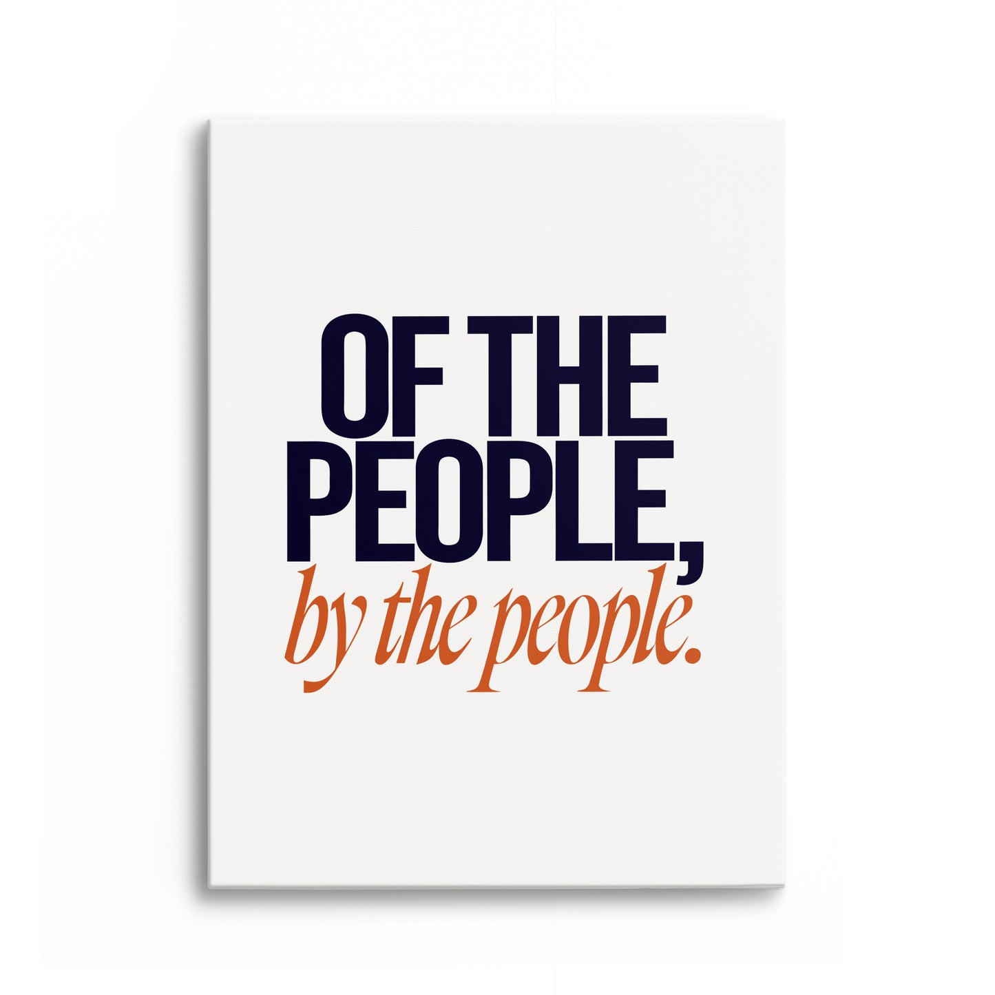 Of the People Canvas Portrait