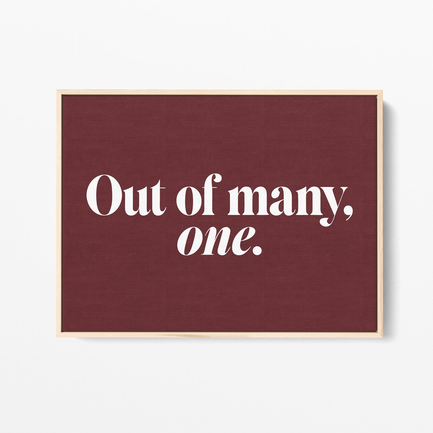Out of Many, One Canvas Landscape