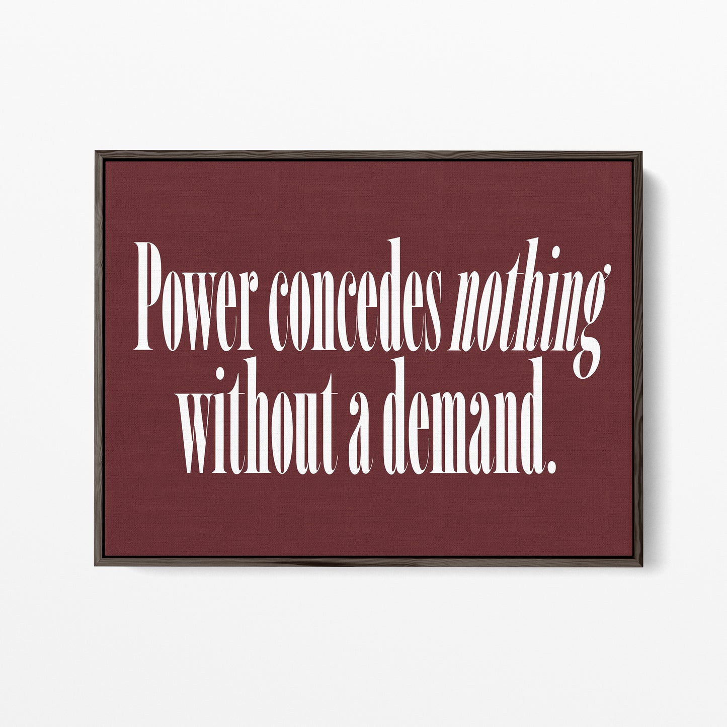 Power Concedes Nothing Canvas Landscape