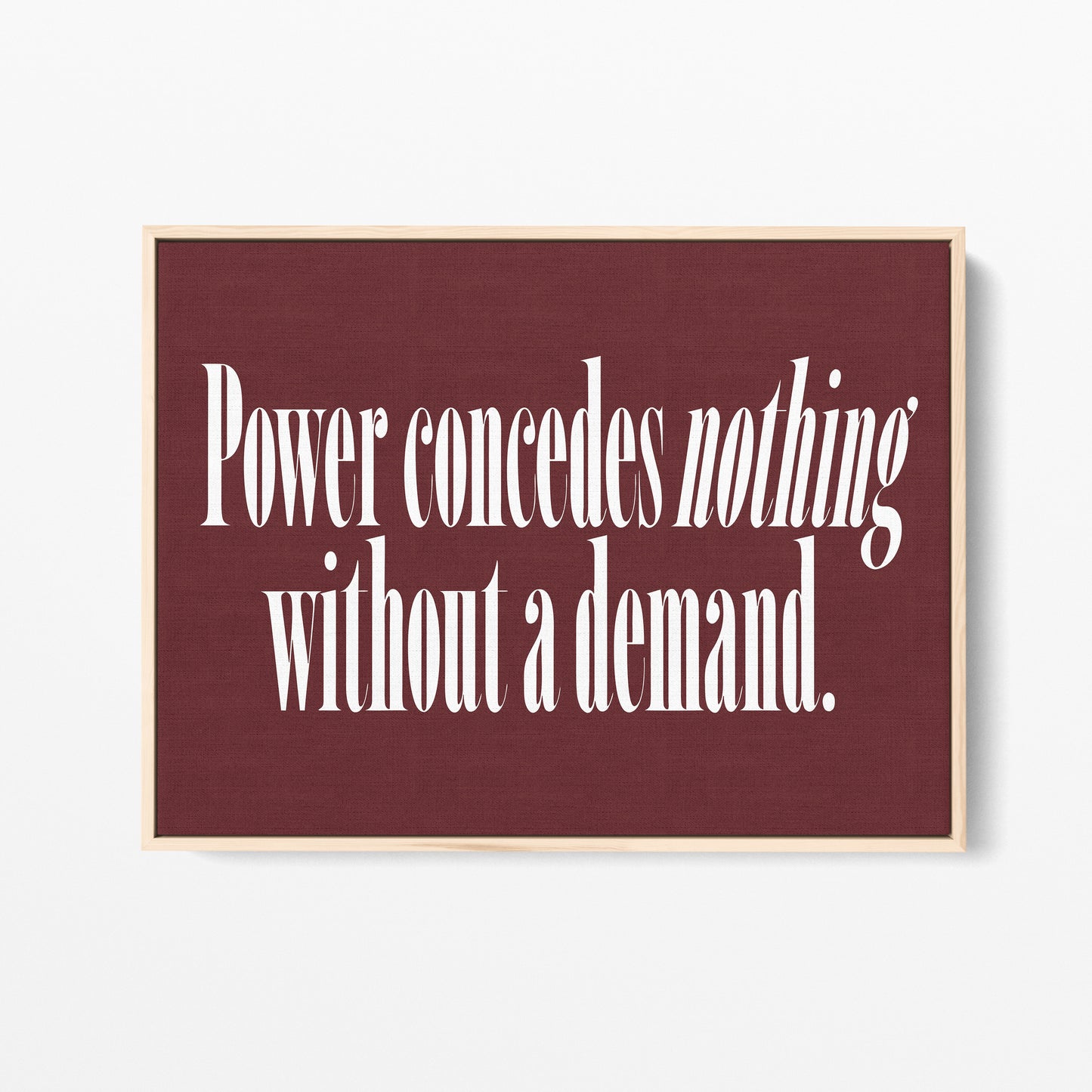Power Concedes Nothing Canvas Landscape