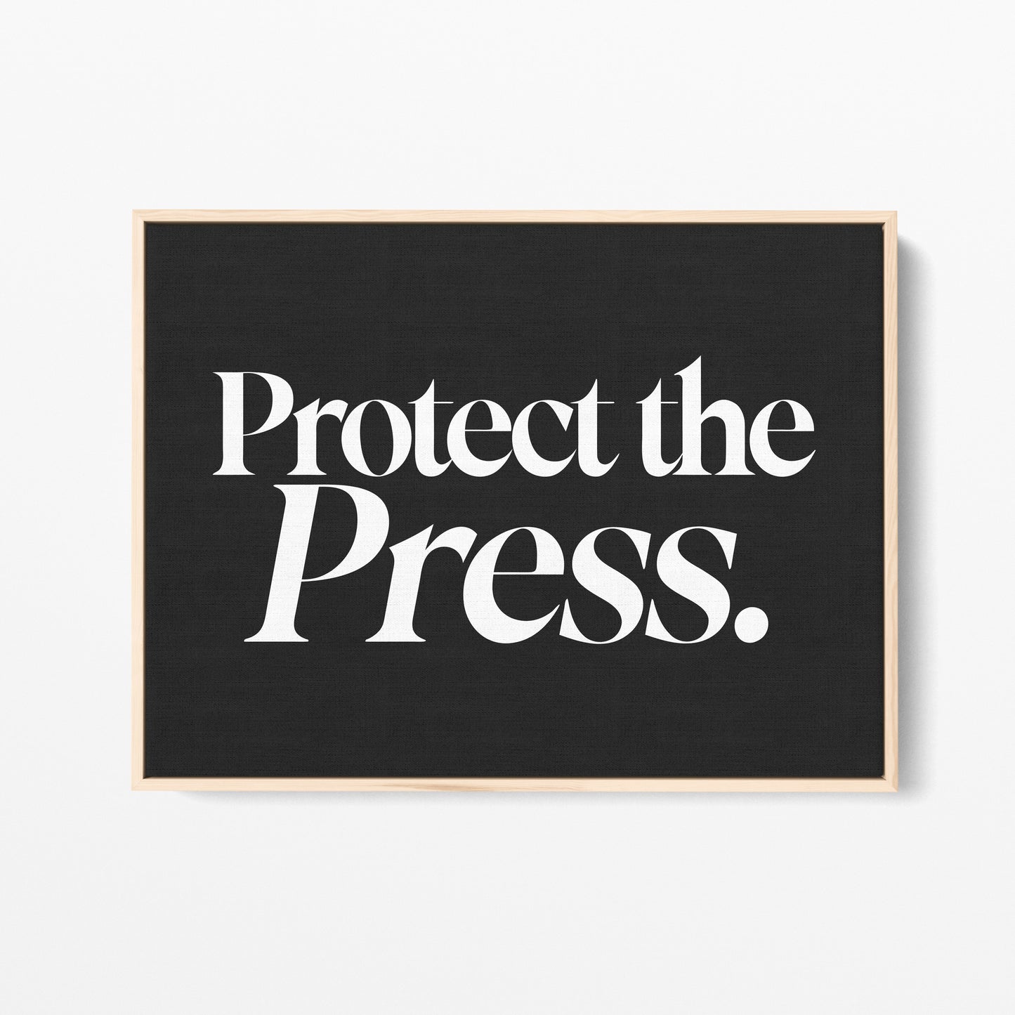 Protect the Press Canvas Landscape