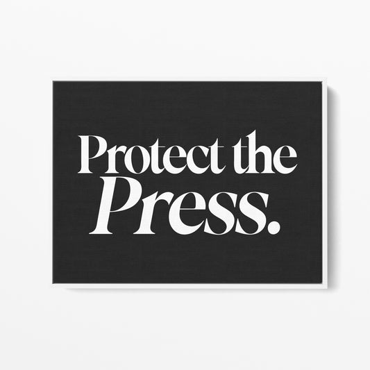 Protect the Press Canvas Landscape
