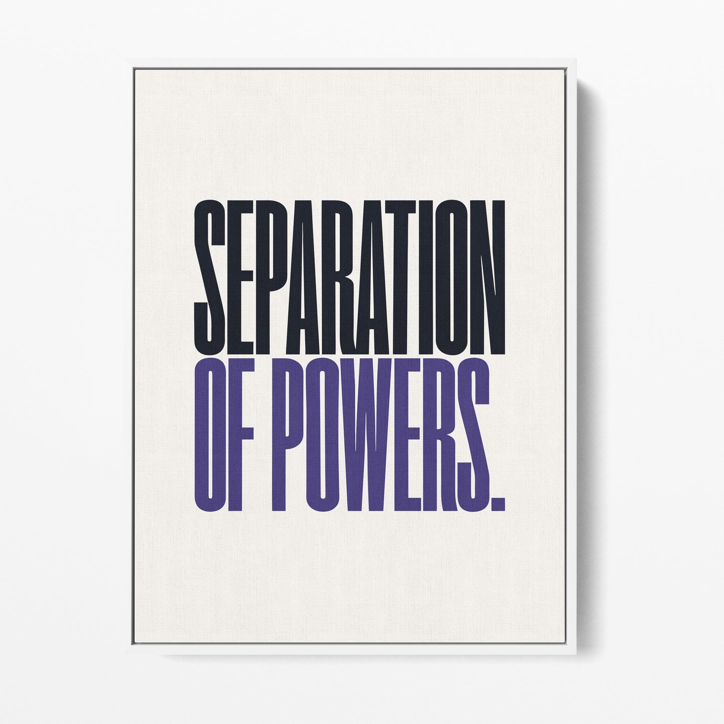 Separation of Powers Canvas Portrait