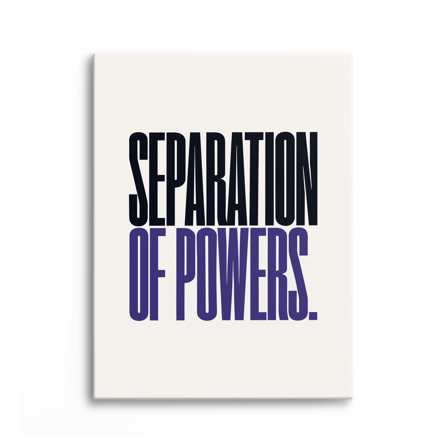 Separation of Powers Canvas Portrait