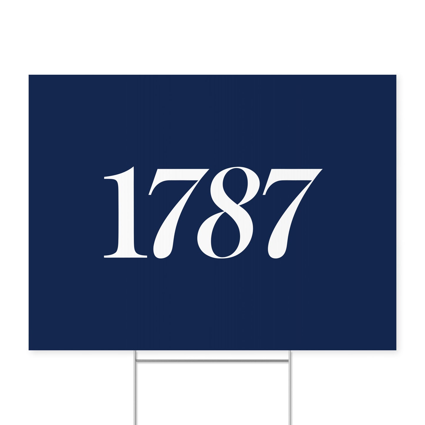 1787. — Quorum yard sign on coroplast with metal H-stake