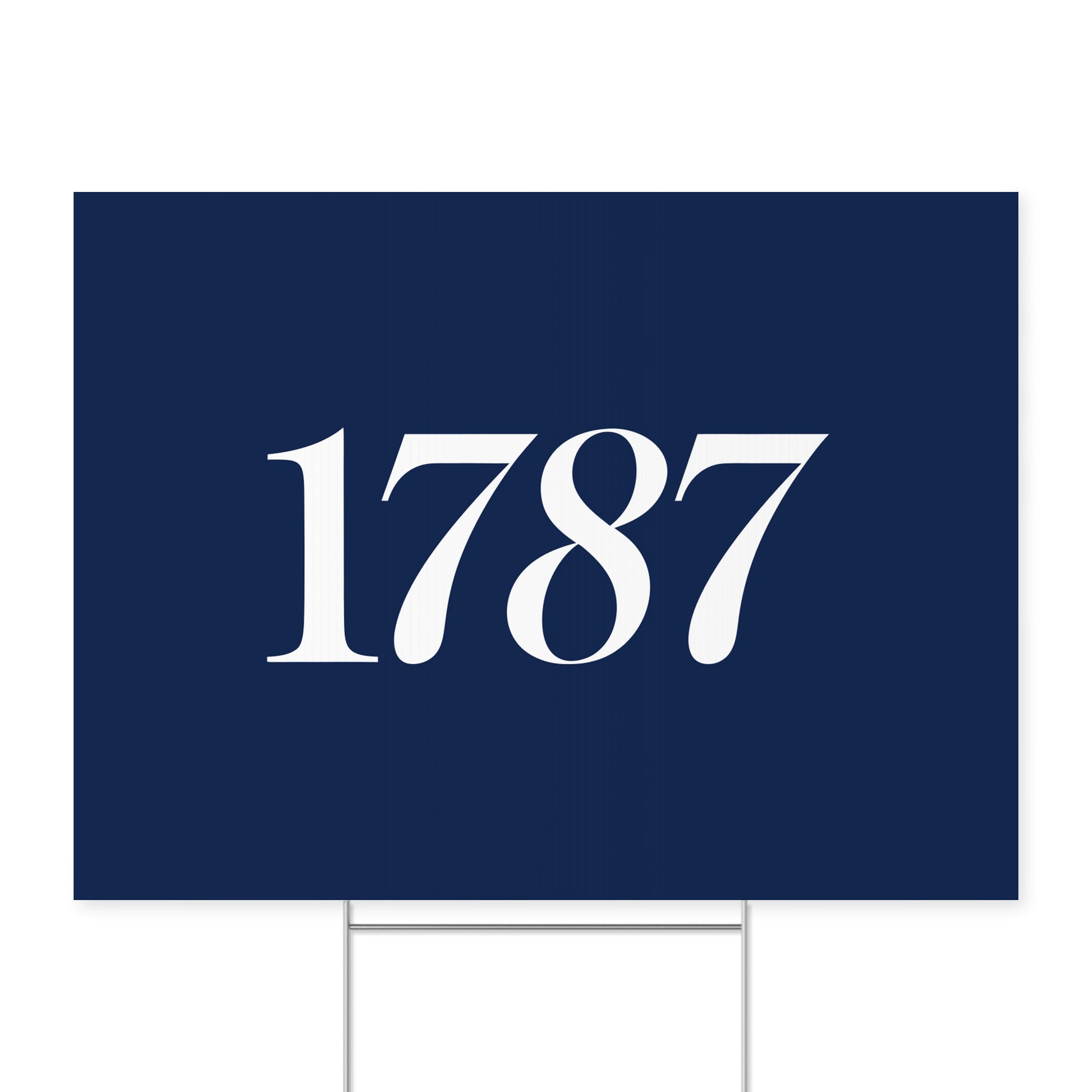 1787. — Quorum yard sign on coroplast with metal H-stake