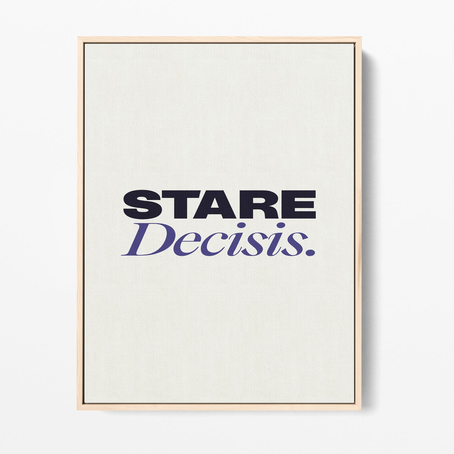 Stare Decisis Canvas Portrait