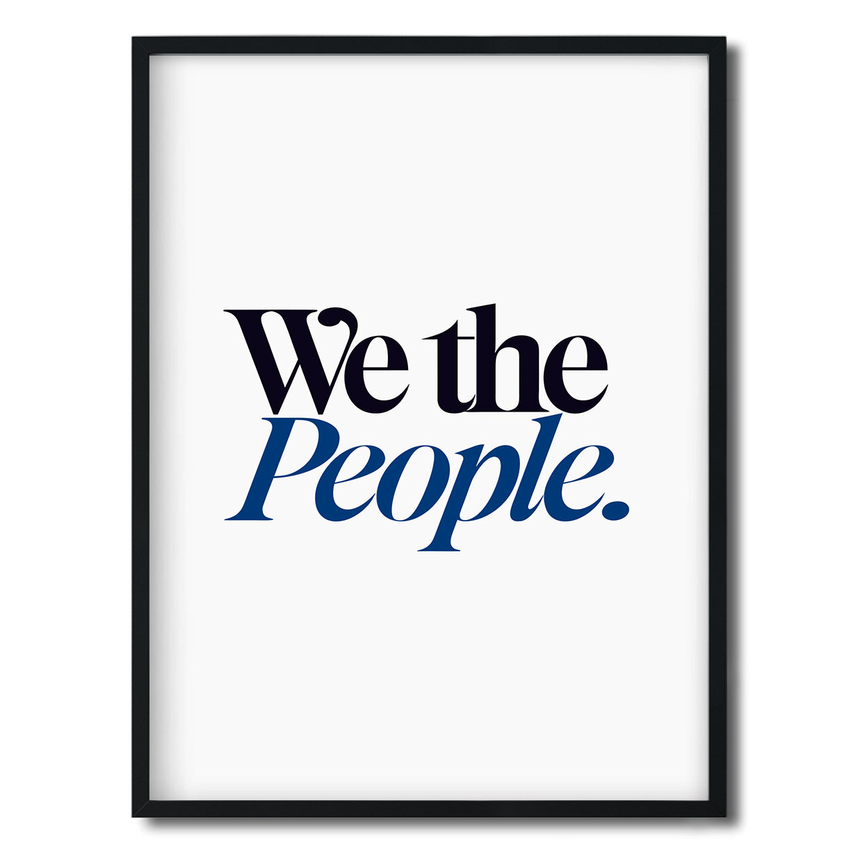 We the People. — Quorum framed Editorial Print in a black frame on a white background